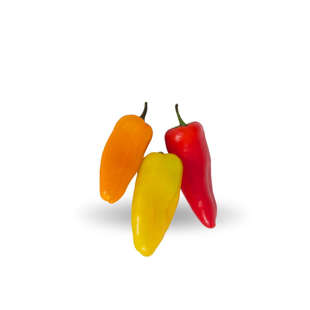 Mix de pimientos dulces rosado, naranjo y amarillo verduras a domicilio en Santiago – Juan Esparraguito