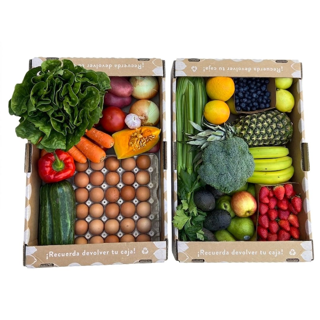 Canasta familiar de frutas y verduras Juan Esparraguito