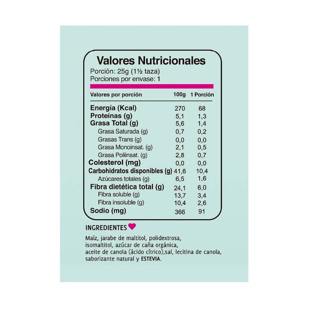 Puripop Popcorn Endulzada 25gr