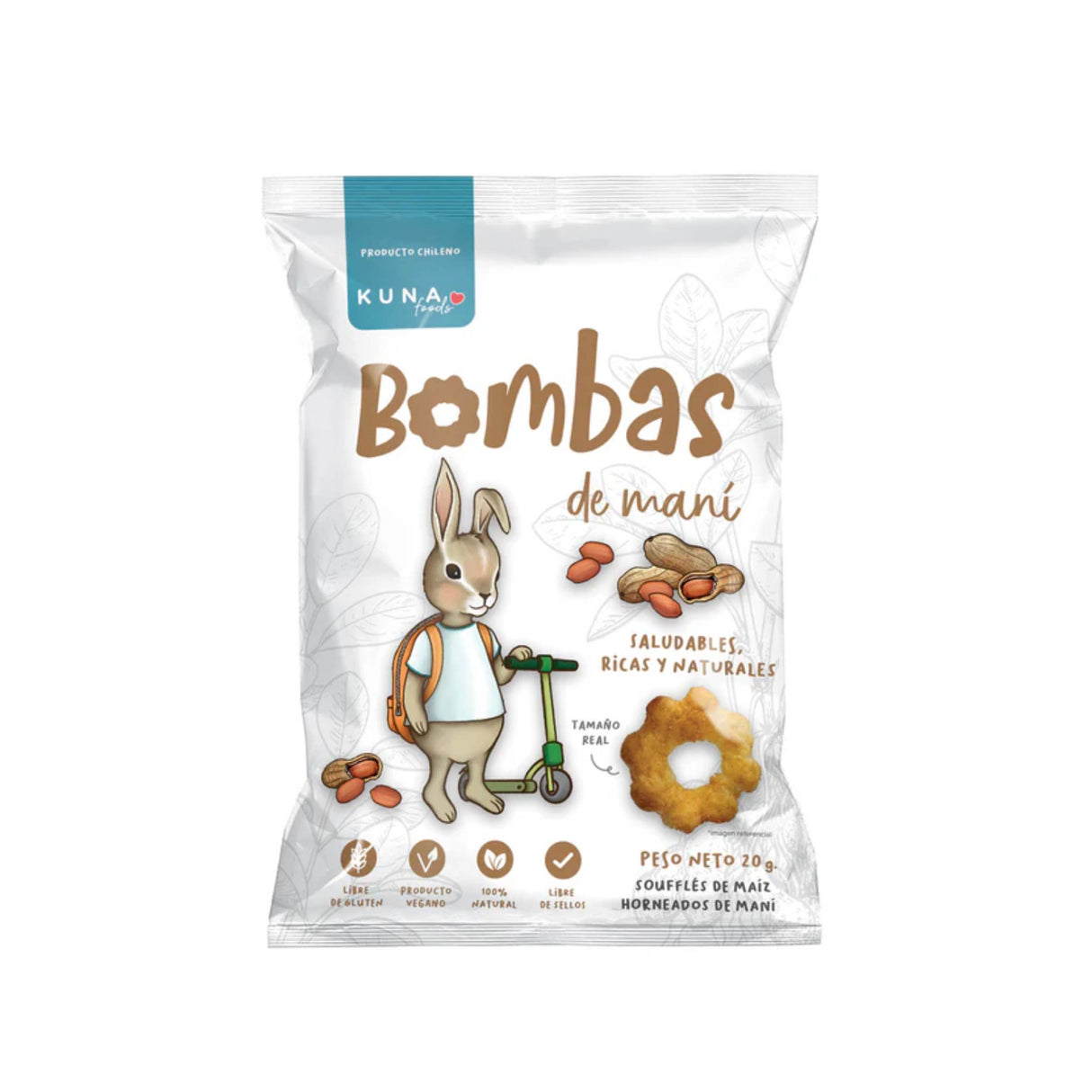 Kuna Foods Bombas Maní 20 grs