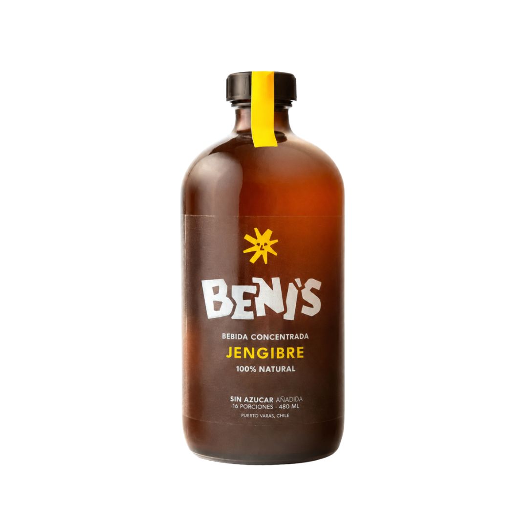 Beni's bebida de jengibre 100% natural concentrada a domicilio en Santiago
