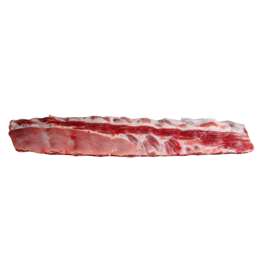 Baby Back Ribs de cerdo Maxagro congeladas, costillas de lomo de aproximadamente 600 gramos, ideales para horno o parrilla