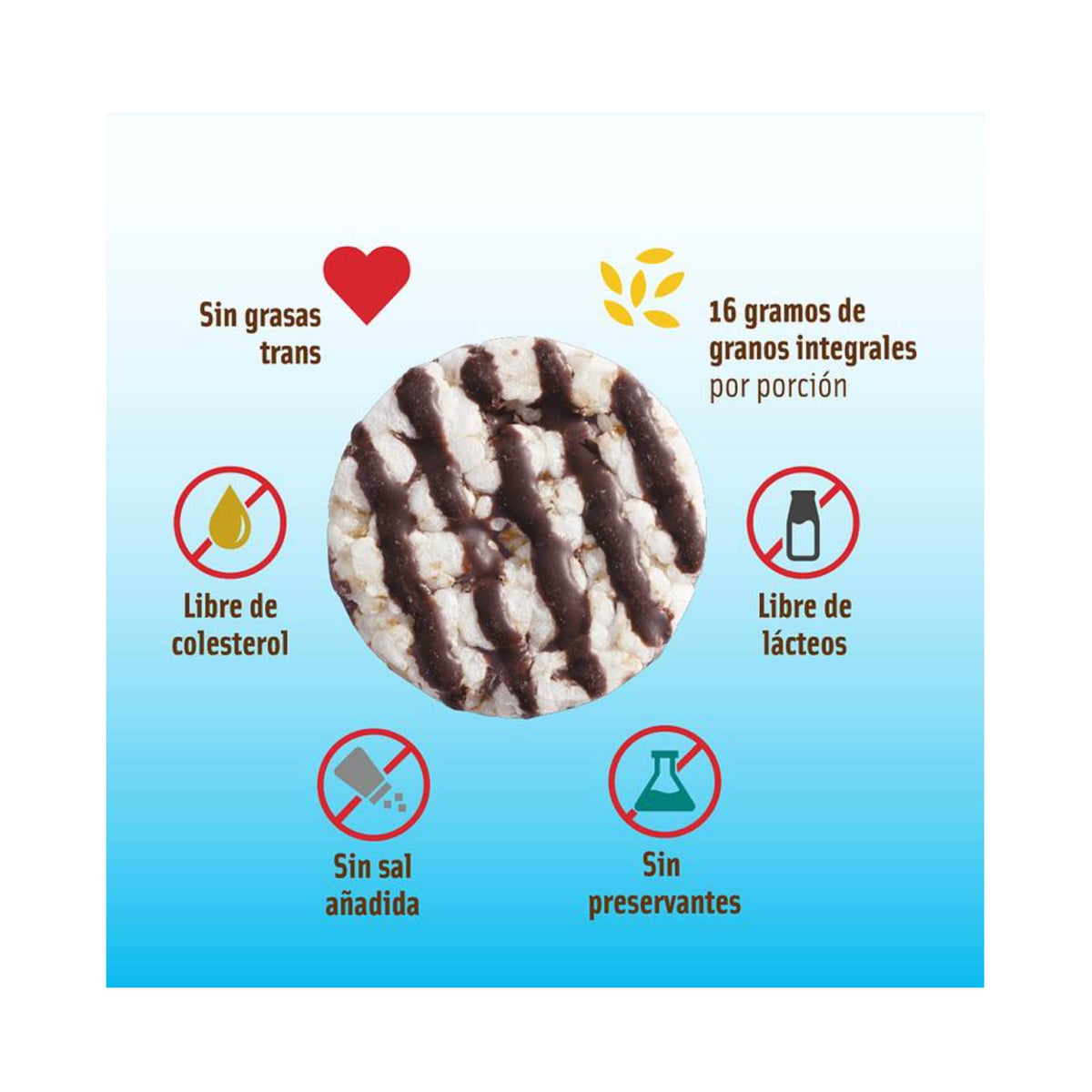 Galletas de Arroz Mizos Chocolate 20 g sin gluten a domicilio en Santiago