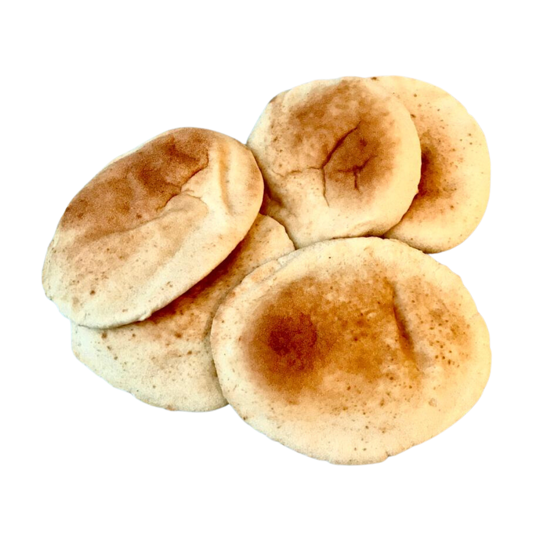 Pan pita blanco en paquete de 10 unidades, ideal para sándwiches, rellenos y aperitivos, a domicilio en Santiago