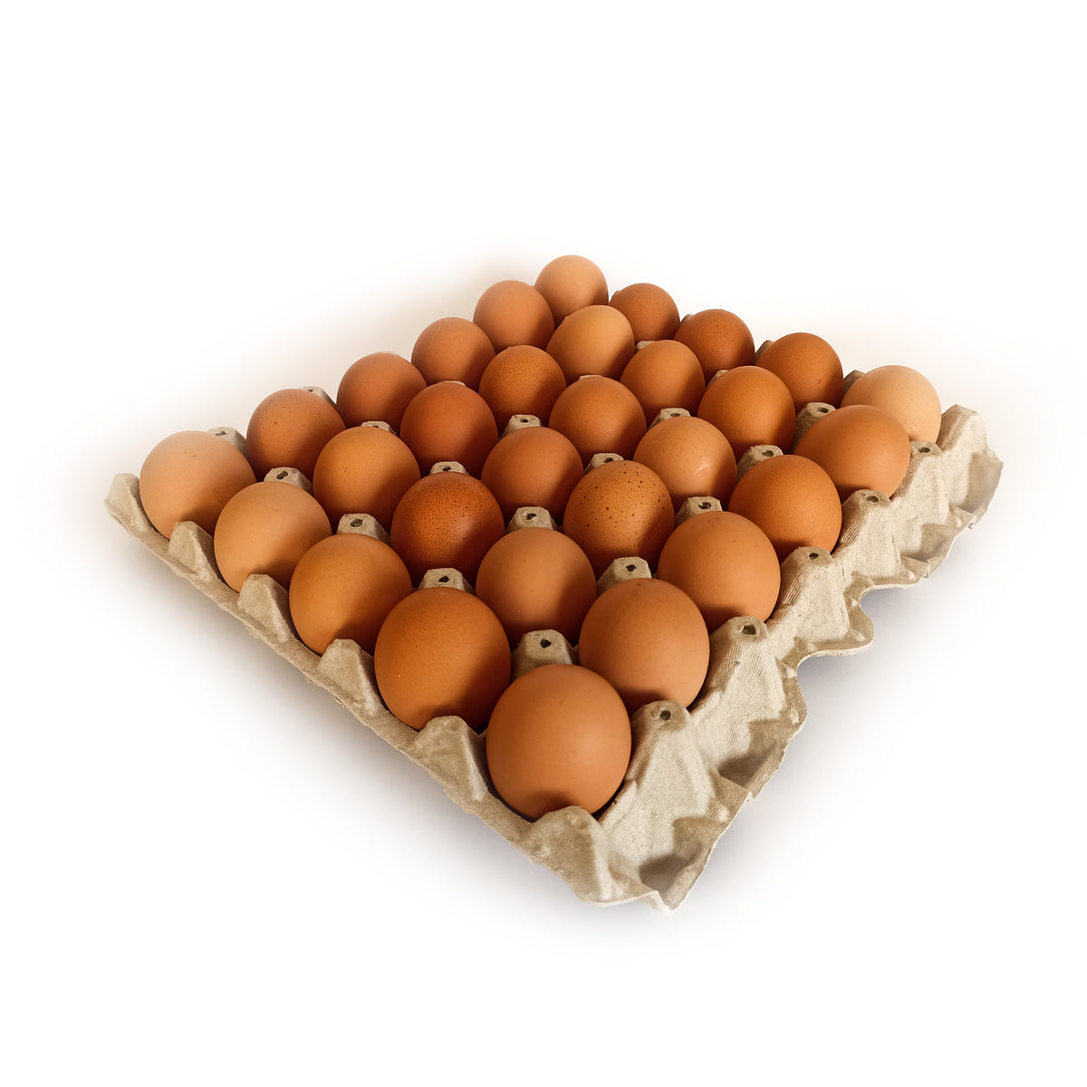 Bandeja de 30 huevos extra color de gallinas libres a domicilio en Santiago