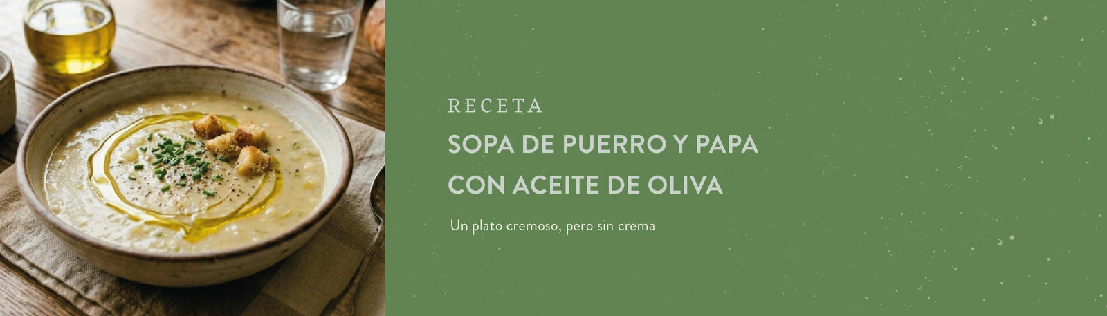 Sopa de puerro y papa