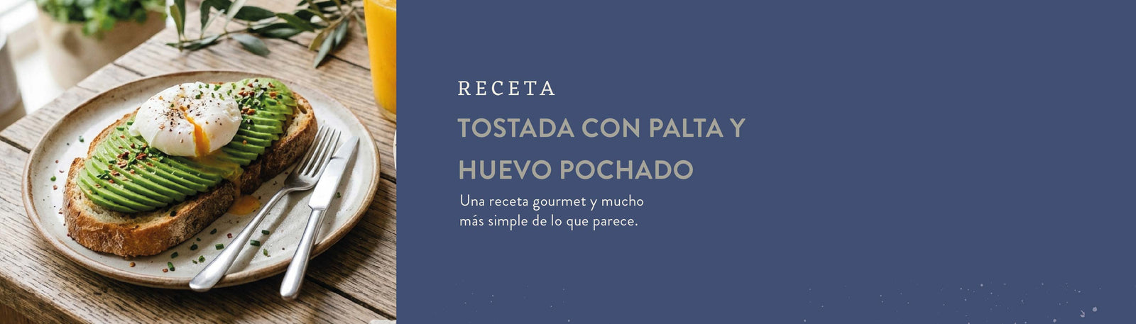 Receta tostada con palta y huevo pochado