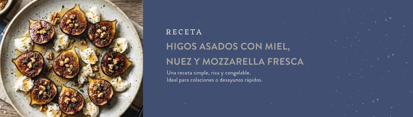 Receta de higos asados con miel y mozzarella | Juan Esparraguito