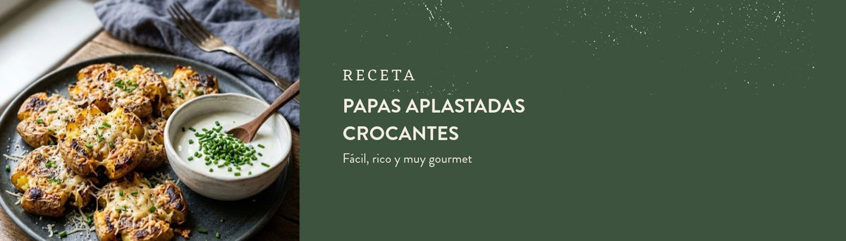 Papas aplastadas crocantes juan esparraguito receta