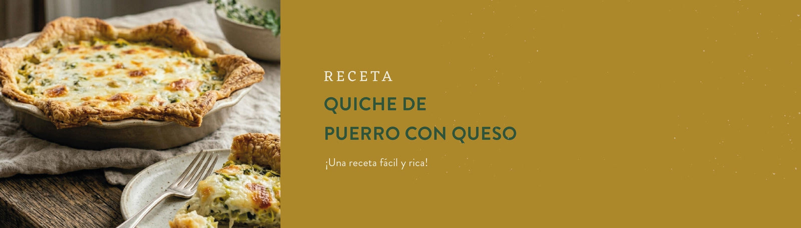 Quiche de puerro y queso