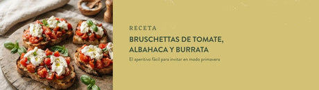 Bruschettas de tomate, albahaca y burrata