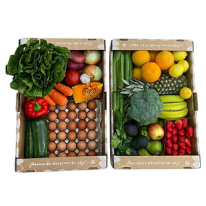 Caja de frutasy verduras a domicilio en Santiago