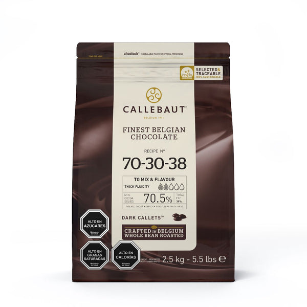 Chocolate Amargo 70% Cacao Callebaut (2,5 kg)