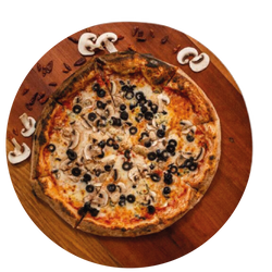 Pizza Fungi Black Solo Gourmet