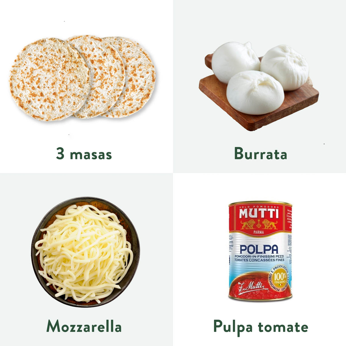 Pack pizza preparado