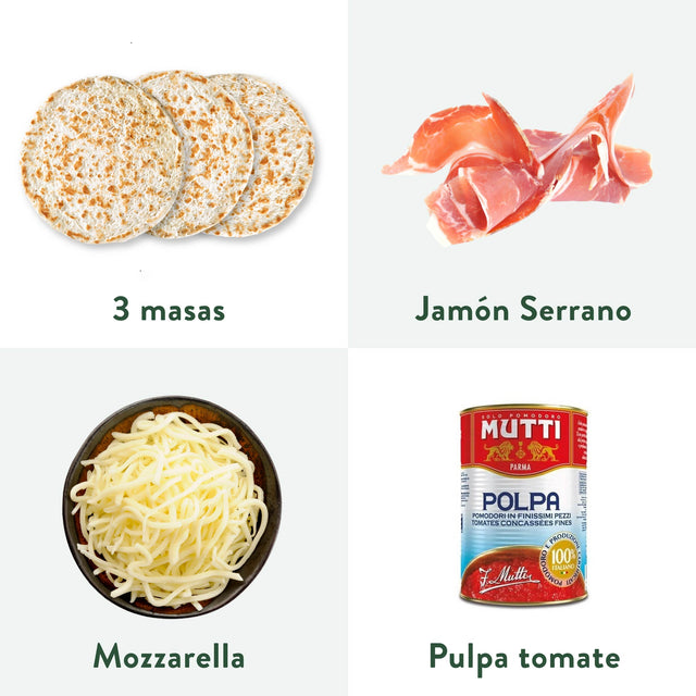 Pack de pizza de jamón serrano