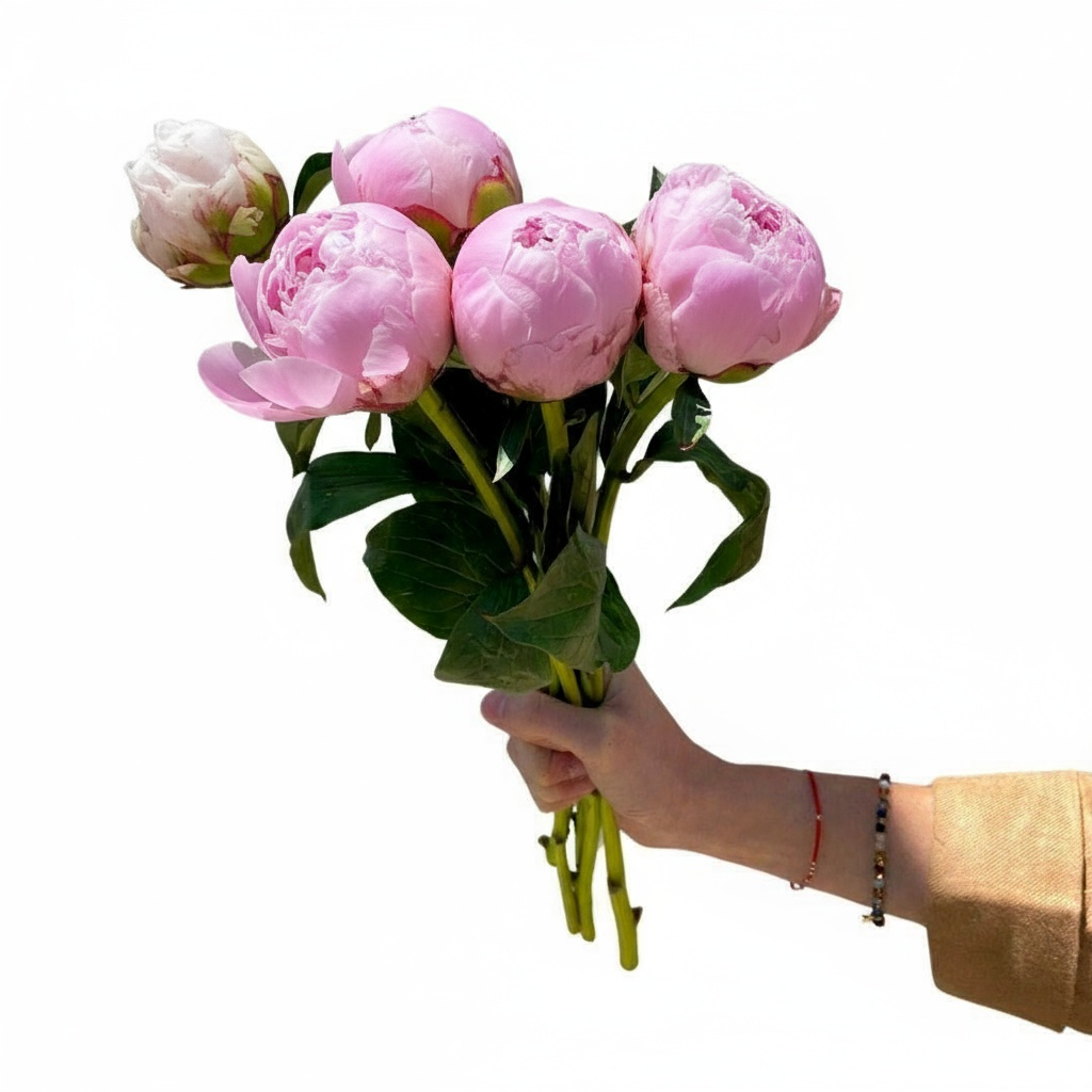 Ramo Peonias Rosadas (5 varas)