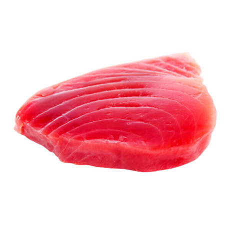 Porción de atún de aleta amarilla de aproximadamente 220 gramos, ideal para preparar a la plancha o al horno