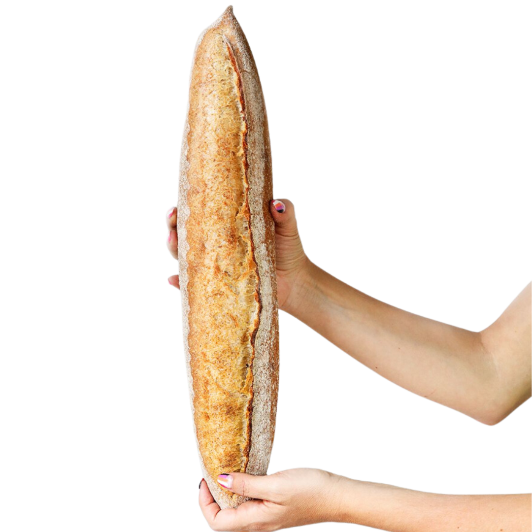 Baguette artesanal La Popular de masa madre 500 g con corteza crujiente, a domicilio en Santiago
