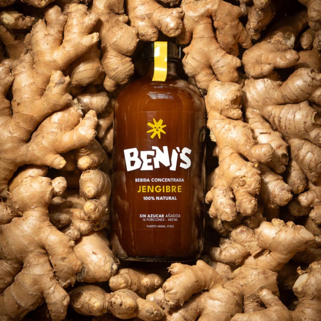 Beni's bebida de jengibre 100% natural concentrada a domicilio en Santiago