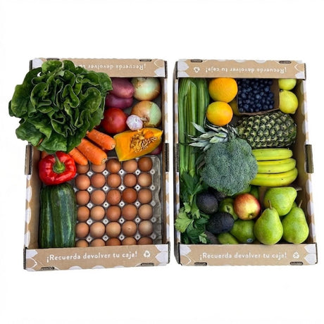 Caja de frutas y verduras a domicilio en Santiago