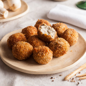 Croquetas de champiñón Foga congeladas, 12 unidades, crujientes por fuera y cremosas por dentro