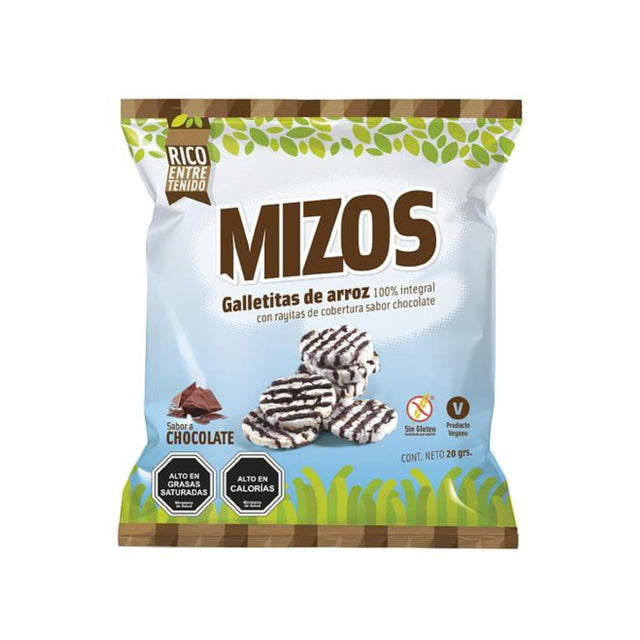 Galletas de Arroz Mizos Chocolate 20 g sin gluten a domicilio en Santiago