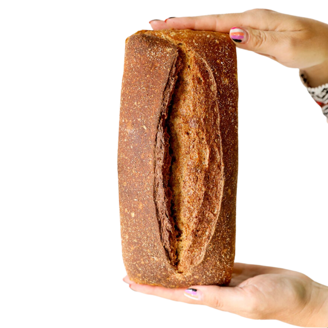 Pan integral de molde La Popular elaborado con 100% harina integral y masa madre, a domicilio en Santiago