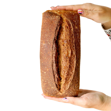 Pan integral de molde La Popular elaborado con 100% harina integral y masa madre, a domicilio en Santiago