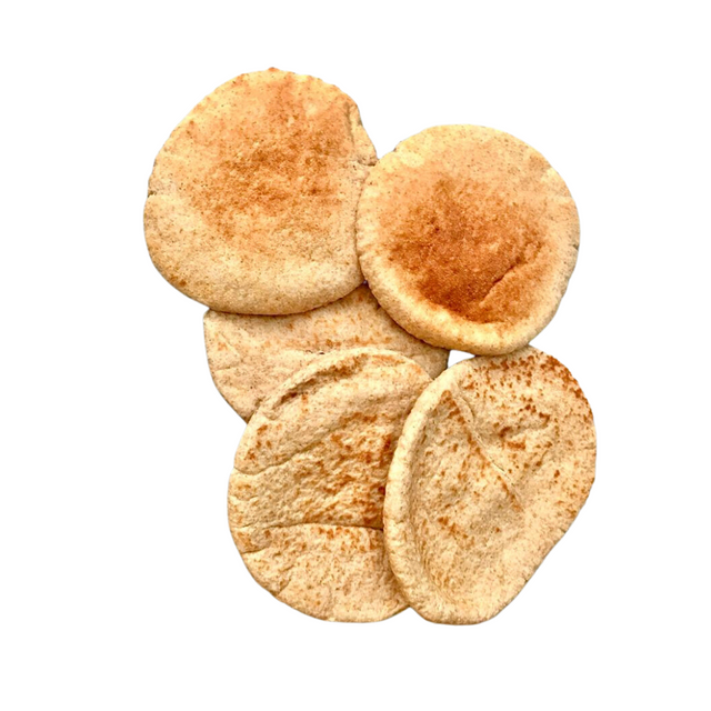 Pan pita integral en paquete de 10 unidades, ideal para sándwiches y aperitivos, a domicilio en Santiago