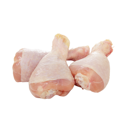 Pollo a domicilio en Santiago. Trutros largos de pollo Granja Magdalena 800 g, con hueso y piel, sin marinar y congelados individualmente.