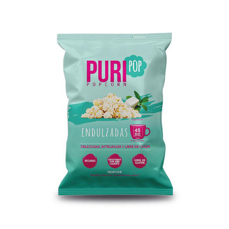 Puripop Popcorn Endulzada 25 g, cabritas dulces para colación a domicilio en Santiago