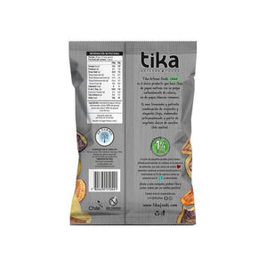 Papas fritas - snack saludables a domicilio en Santiago. Tika Chiloé 35 g, chips crujientes de papas nativas de colores del sur de Chile, veganos y libres de gluten