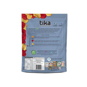 Papas fritas - snack saludables a domicilio en Santiago. Tika Furiosas 35 g, chips vegetales crujientes de camote y betarraga, veganos y libres de gluten